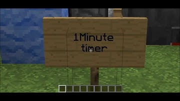 Minecraft 1 minute timer (1.5.2)