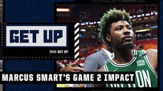 How Marcus Smart's leadership & toughness set the tone for the Celtics in Game 2 | Get Up