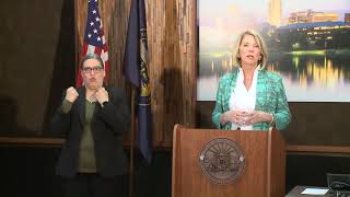 Omaha Mayor on dinner at Mahogany Prime after weeks of dining room being closed because of Covid-19.