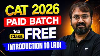 CAT 2026 Introduction to LRDI | 1st Class FREE of IIM Vision Batch | Ronak Sir🔥