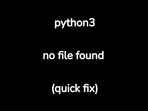 python no such file or directory found