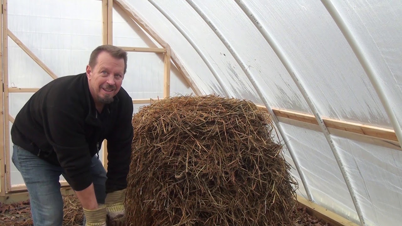 Cheaply Heated Greenhouse by Using Compost! YouTube