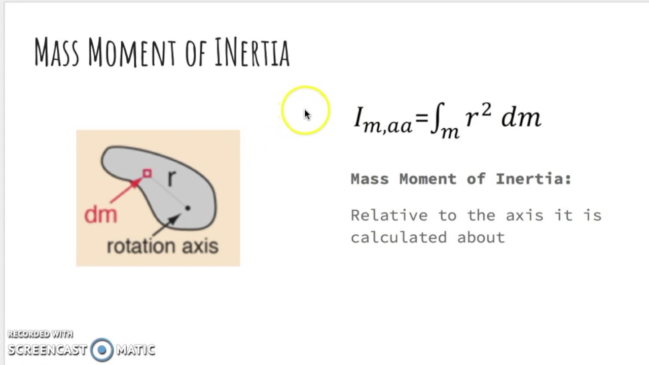 Conceptual Understanding of Mass Moment of Inertia and Area Moment of ...