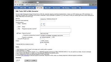 KMLtools DXF to KML conversion tutorial