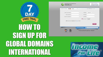 Global Domains International Sign Up Tutorial | Free 7 Day Trial - GDI 2018