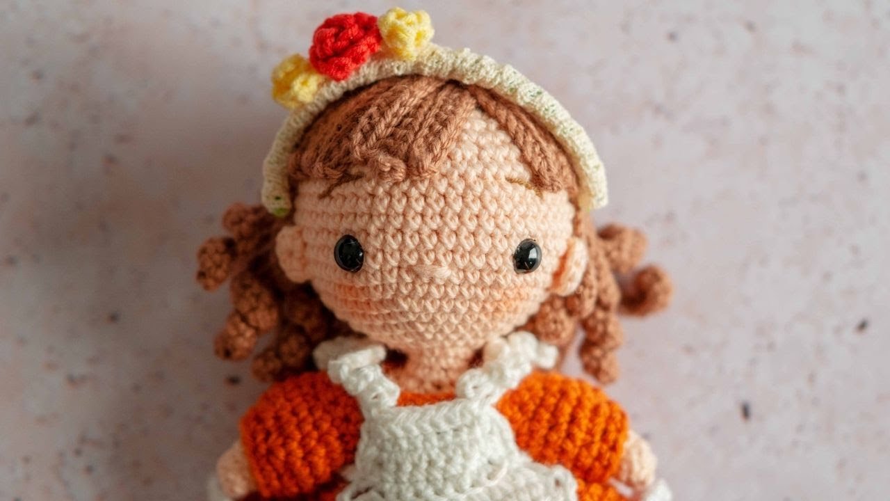 CROCHET: Headband For Doll - Easy Miniature Headband Doll
