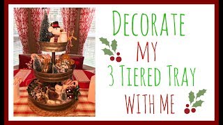 Decorate my 3 tiered tray with me