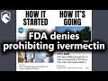 FDA does not recommend ivm but it doesn’t prohibit it (from Livestream #151)