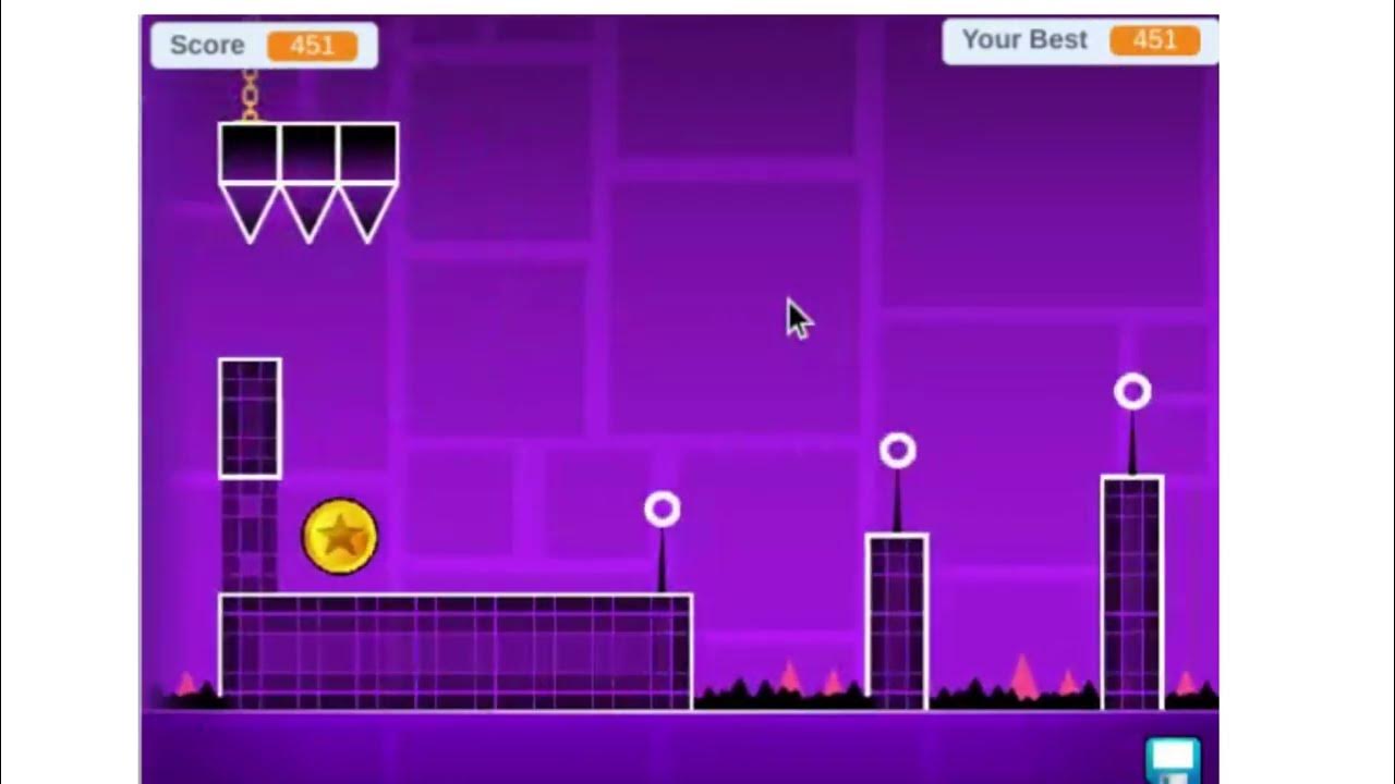 Playing geometry dash in scratch by griffpatch youtube