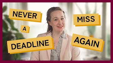 STOP missing deadlines with ADHD — with this strategy