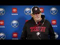"Tage Is Expected Tonight" | Lindy Ruff After Tage Thompson Missed Morning Skate | Buffalo Sabres