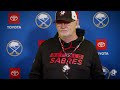 "Tage Is Expected Tonight" | Lindy Ruff After Tage Thompson Missed Morning Skate | Buffalo Sabres