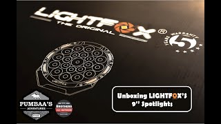 Unboxing Lightfox's 9'' Spotlights.