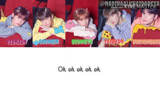 TXT - CROWN (어느날 머리에서 뿔이 자랐다) - (Han/Rom/Ind) Color Coded Lyrics Sub Indo