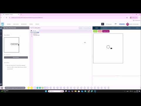 Arduino + Python 1.2.5 სავარჯიშო Caterpillar / codehs.com / Tracy / პროგრამირება / ლევან ნიშნიანიძე