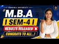 MBA SEMESTER-4 RESULTS ARE OUT | CONGRATS 👏 MBA | OSMANIA UNIVERSITY | 2024-2026 | @shivanipallela