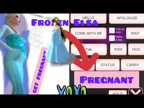 Frozen-Elsa pregnant New update SAKURA SCHOOL SIMULATOR #tutorial