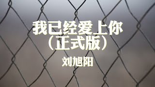 刘旭阳~我已经爱上你 正式版『那晚陪着你的夜』【动态歌词纯享练唱版带拼音】