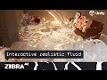 Real-time liquid simulation Unity3D Demo. Zibra Liquids