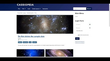 Joomla 4 Cassiopeia template layout position