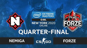 CS:GO - Nemiga vs forZe [Overpass] Map 1 - IEM New York 2020 - Quarter-final - CIS