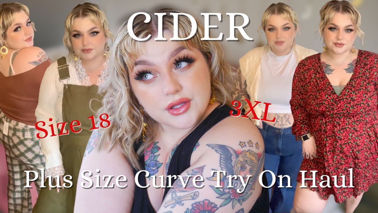 TRY ON SHOP CIDER PLUS SIZE CURVE HAUL 