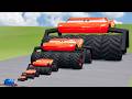 Big &amp; Small McQueen Spider Wheels VS Train