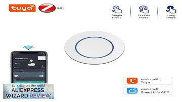 Tuya Zigbee Button Wireless Smart Scene Switch Automation Scenario Controller Smart Life Review