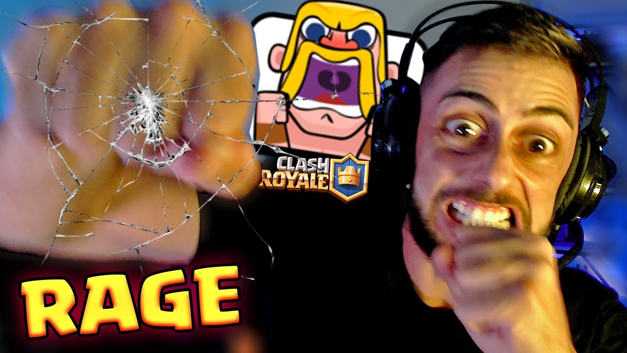 QUASE 6000 TROFÉUS NO CLASH ROYALE (RAGE NA WEB CAM)