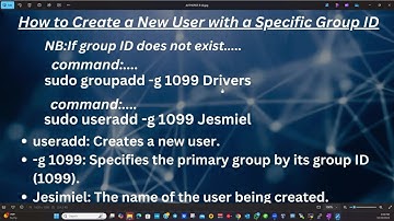 How to Create a New User with a Specific Group ID | System Administrator | Linux