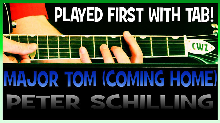 Major Tom (Coming Home) Guitar version - Guitar performance video thumbnail