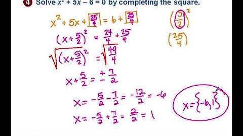 Lesson 3.5 Completing the Square - Part 2