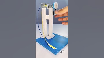 Electricity generator science project.#dcmotor #dcgenerator #tech #project #youtubeshorts
