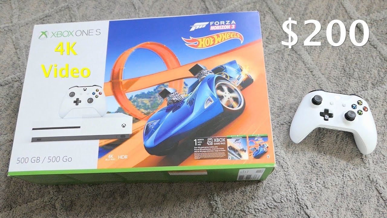 Alacena Oficiales Involucrado $200 Xbox One S - With Forza Horizon 3 Hot Wheels - Unboxing - YouTube