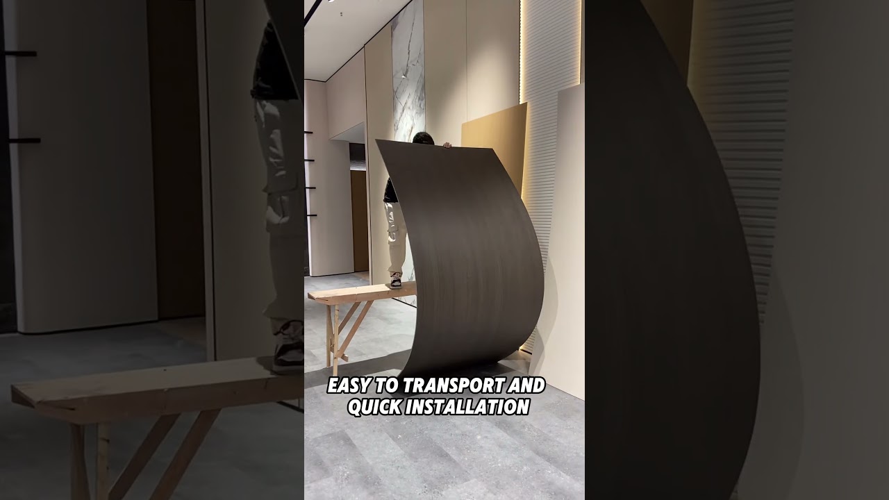 Super realistic textured wood veneer,moisture-proof and insect-proof,easy to transport and install!