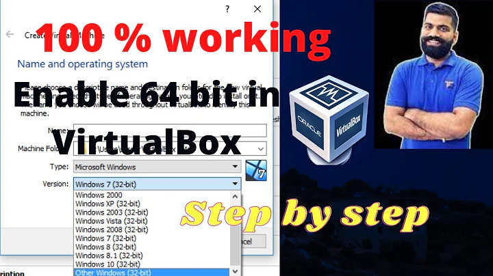 How to Enable 64 bit version in VirtualBox || 64 bit option not showing in virtualbox problem