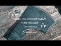 Forging a Norwegian Hewing axe - Hordabile.