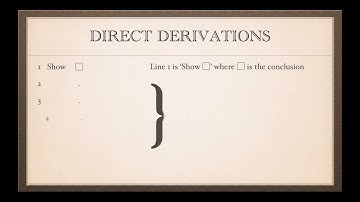 Direct Derivations