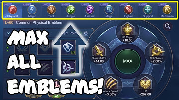 Max All Emblems in Mobile Legends