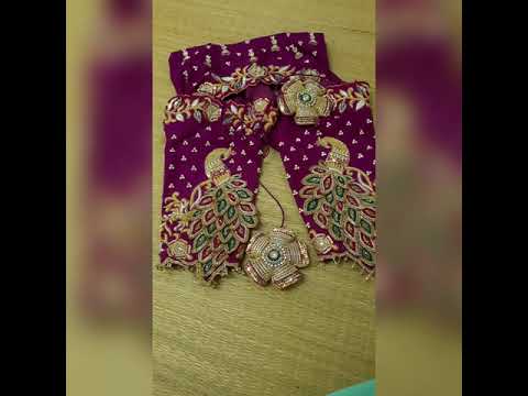 Peacock 3D embroidery aari work blouse from Priya's Thanjavur