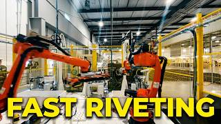 Dual-Robot Riveting Cell | Automatic Rivet Feeding & Transfer System