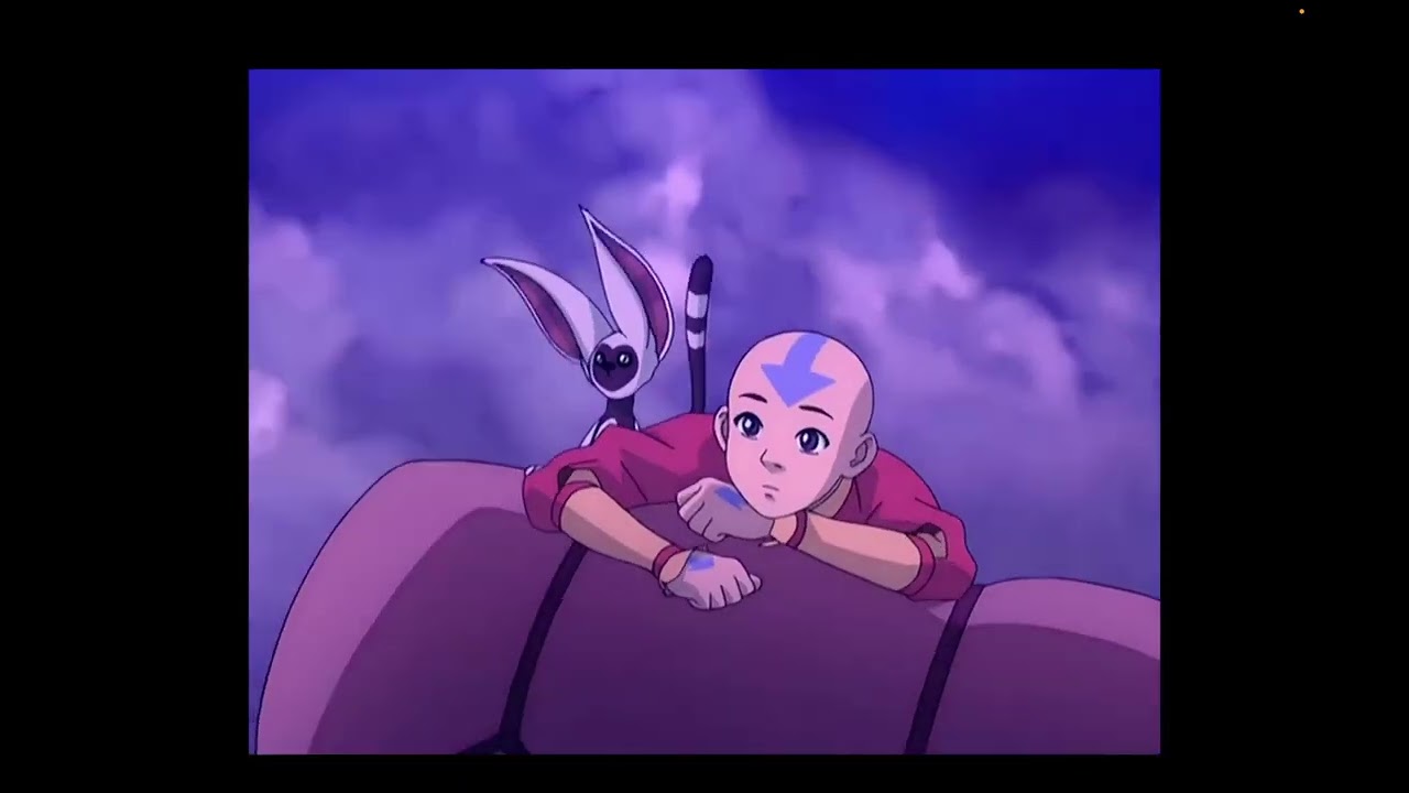 Aang Saying Goodbye to The Southern Air Temple