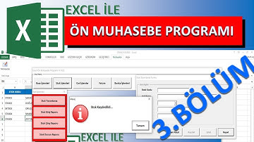 Excel ile Ön Muhasebe Programı 3.Bölüm ( Cari  Ekleme - Güncelleme ) / Pre-Accounting with Excel