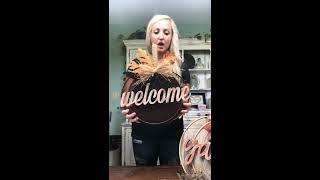 SPLATTER SCREEN PUMPKINS- FALL DOLLAR TREE DIY