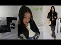 Luxury shopping haul  chanel  dior unboxing try on haul theory danielle guizio jacquemus