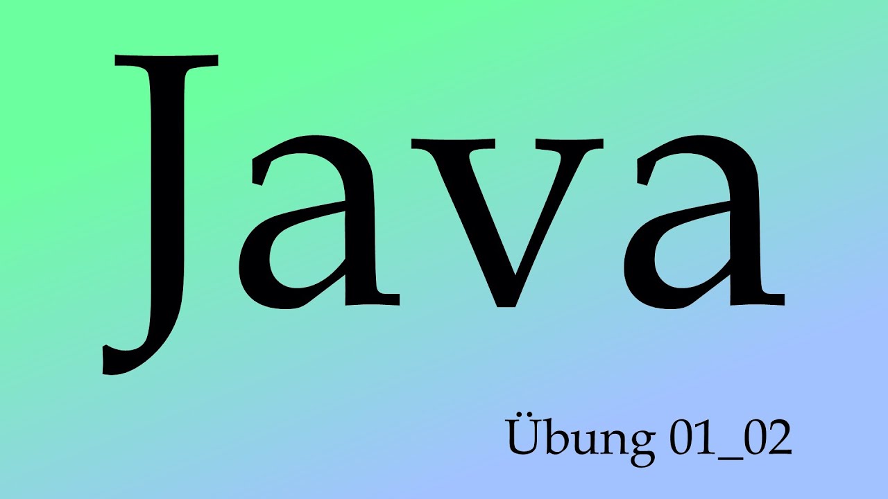 Java 01_V02 Tutorial deutsch/german | Objektorientierung Übung mit ...