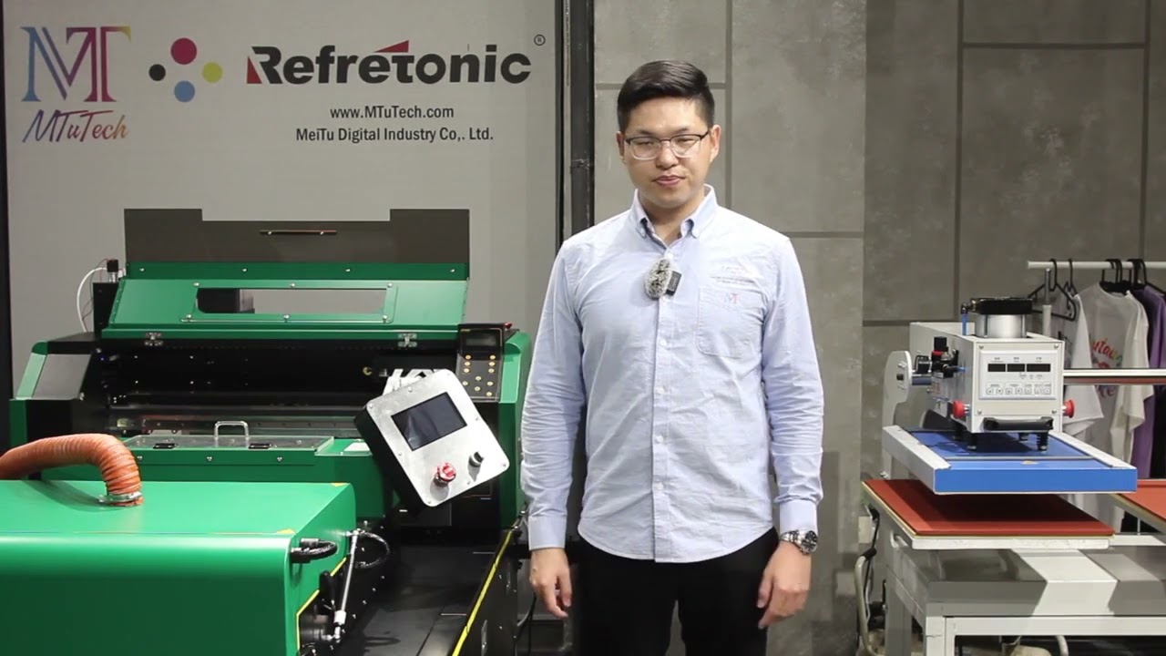 PET Film DTF Printer 40cm 60cm Digital DTF for T-shirt With two Epson I3200 Printhead