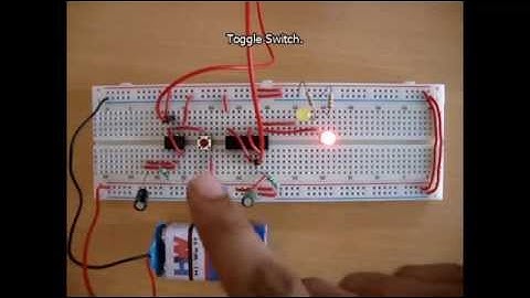 Toggle Switch / Push On Push Off Switch Circuit using 555 Timer IC