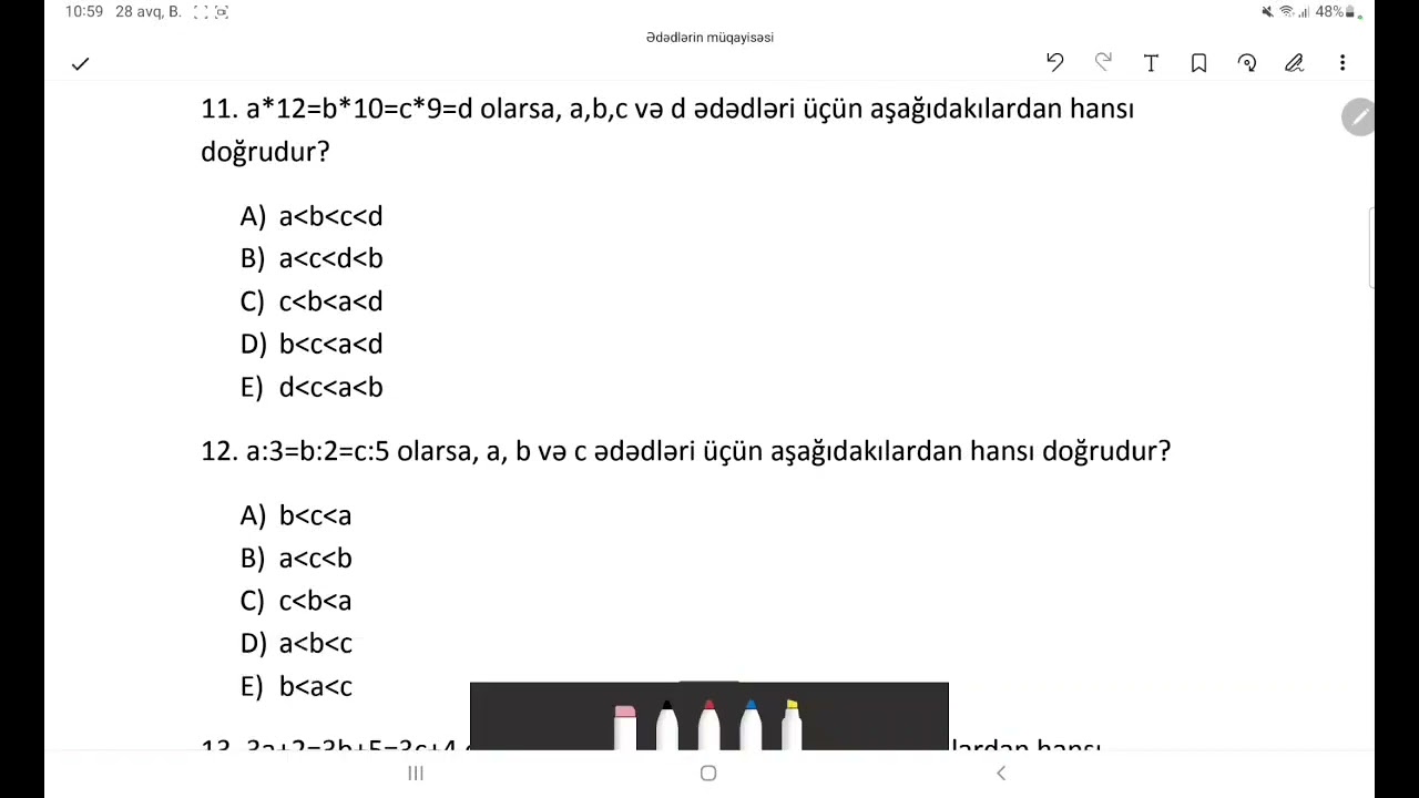 Ədədlərin müqayisəsi. MHM 2021. 055 926 06 36. #miq #ima #sertifikasiya #riyaziyyat