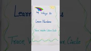 ✨ 4 Fun Ways to Learn Numbers | Trace, Write, Colour & Circle ✏️🎨